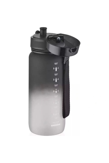 Uzspace Bottle Without Straw Tritan Soft Touch Color Transition 3037 650 ml Black-White