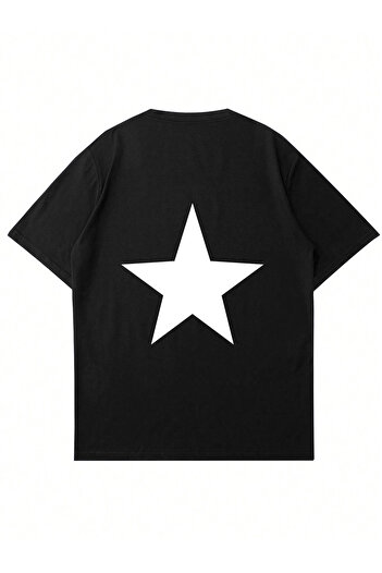 Mad&Calf Μπλουζάκι Unisex Double Star με στάμπα με λαιμόκοψη