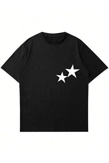 Mad&Calf Μπλουζάκι Unisex Double Star με στάμπα με λαιμόκοψη