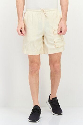adidas Men Sportswear Fit Outdoor Drawstring Shorts, Beige