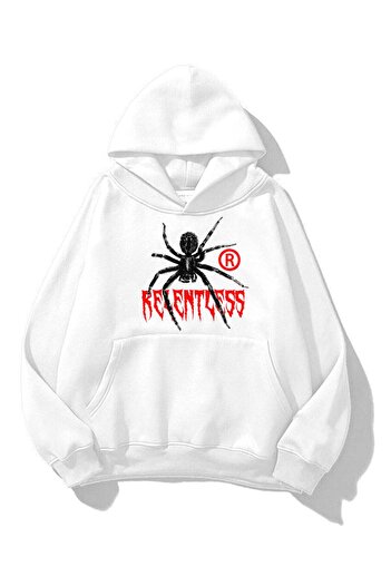 Trendiz Unisex Relentless φούτερ Hoodie White