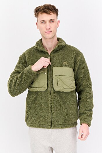 adidas Men Sportswear Fit Long Sleeve Outdoor Jacket, Olive