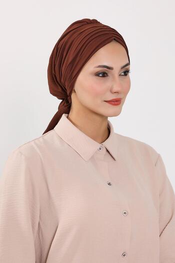 Aisha's Design Pleated Aerobin Bone,B-86A,Brown