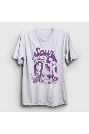 Presmono Λευκό μπλουζάκι Unisex Olivia Rodrigo Sour Music - 487691 ττ