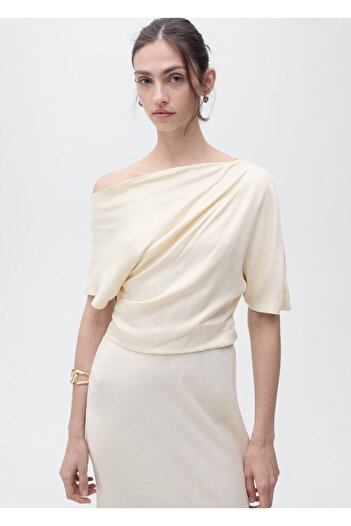 MANGO Woman Asymmetrical Flowy Midi Dress