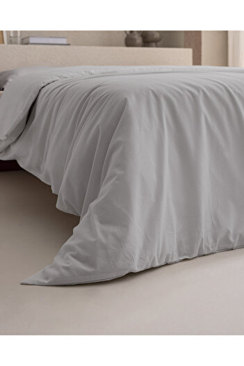 Madame Coco Manon Double Gray Ranforce Duvet Cover - 100% Cotton