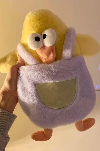 CAŞ DEKORASYON Mixed Color Duck Figured Plush Hot Water Bag
