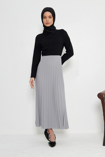 RTBUTİK Long Pleated Hijab Skirt, Stylish Hijab Skirt, Long Skirt, Mother Gift, Women's Gift