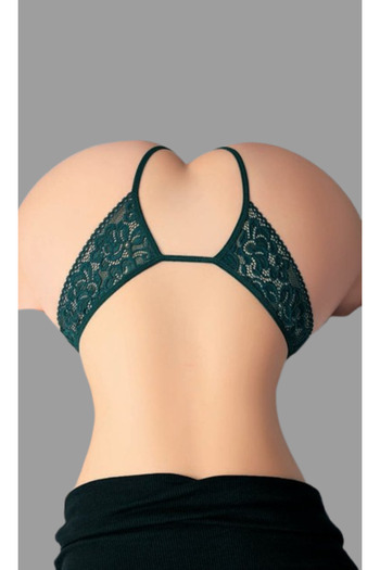 Cooqpoo Green S/M - L/Xl Size Front Flower Lace Back 2 Drawstring Women Panties