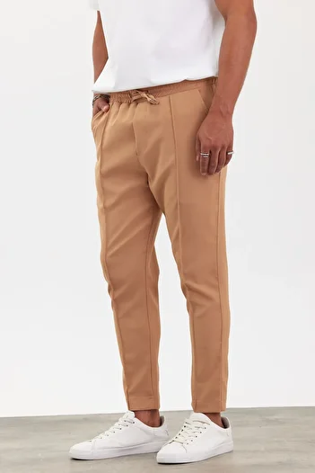 MADZEYMODA New Season Men's Jogger Pantalon Mink Detailing Mz22032