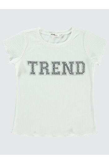 Civil Girls Dívčí T-Shirt 2-5 Years off White