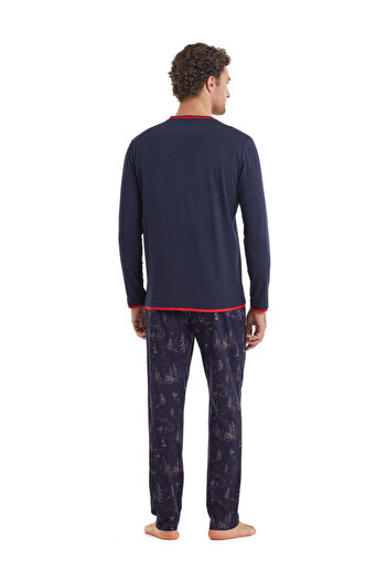 Blackspade Men's Long Sleeve Pajama Set 40106