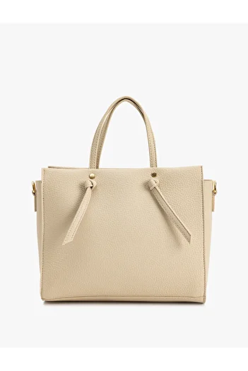 Koton Faux Leather Zippered Handle Strap Crossbody Bag