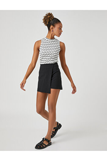 Koton High Collar Athlete Ribbed Sleeveless