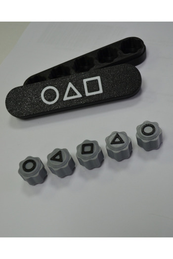 TEKNO Grey Squid Game 5 Stone Gonggi Game Fivestone