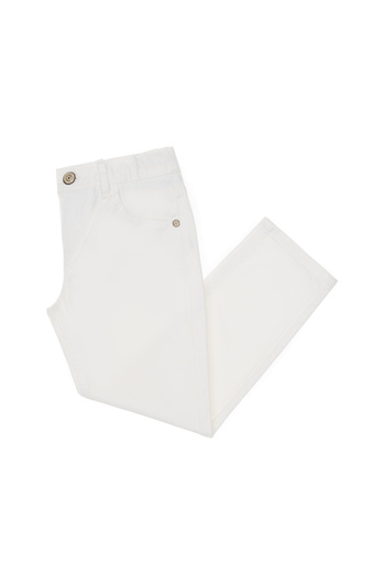 U.S. Polo Assn. Boy's White Canvas Trousers 50300575 -Vr013