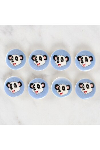 CT STONES Loren Crafts 8-Piece Panda Button - 1239