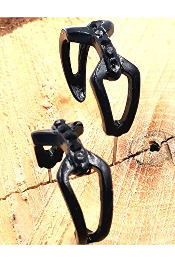 Monalisa Home Black Color Style Earrings
