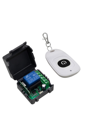 Choice 1Remote 1 Receiver 433MHz DIY Wireless Switch DC 12V 1CH Mini Relay Module and RF Transmitter Remote