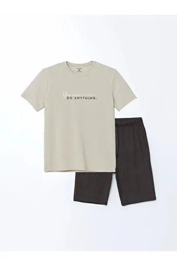 LC Waikiki Standard Fit Men's Pajama Set with Shorts