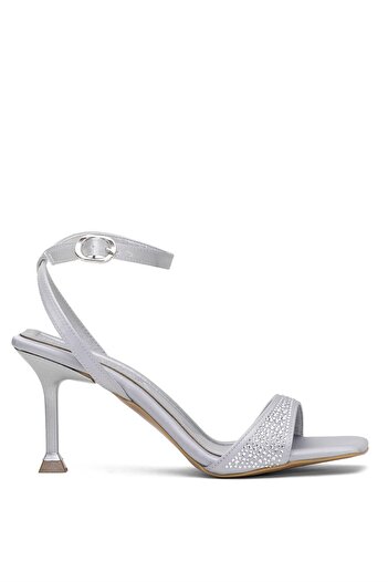 Ayakkabı Fuarı Elit Pm161 K7014 Women's Classic Heeled Shoes Silver