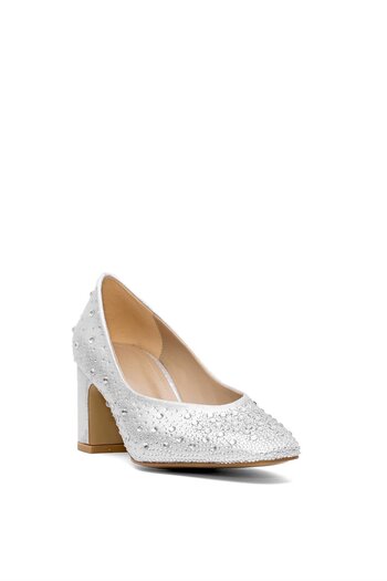 Ayakkabı Fuarı Elit Pm207 K6250T Women's Classic Heeled Shoes Silver