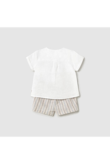 MAYORAL Baby Boy 2-Piece Linen Shorts Shirt Set L25Y1211
