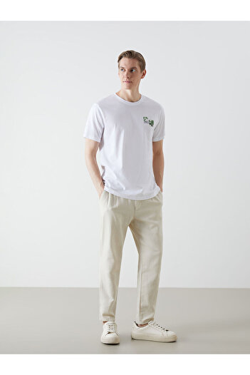 LC Waikiki Crew Neck Short Sleeve Printed Combed Cotton Men's T-Shirt