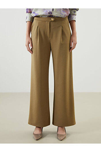 LC Waikiki Loose Fit Crepe Women's Trousers