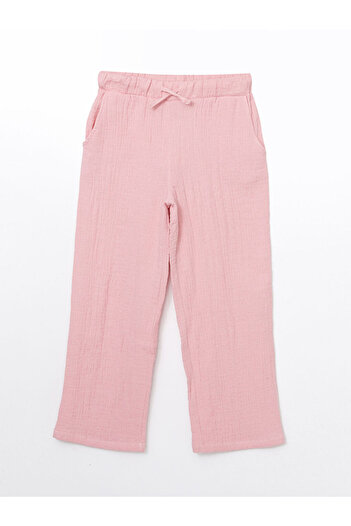 LC Waikiki Elastic Waist Textured Girl's Trousers