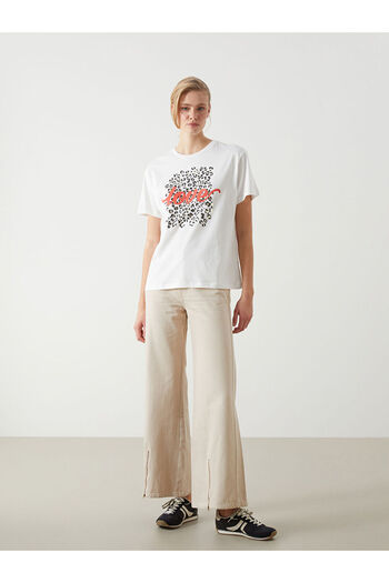 LC Waikiki LCW Crew Neck Printed Women's T-Shirt