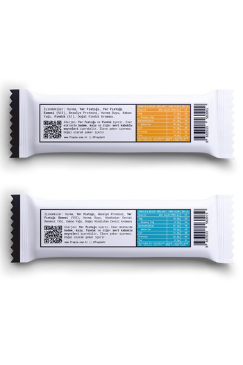 FROPİE Fropie Vegan High Protein Bar Set of 6 - Peanut Butter & Hazelnut & Coconut