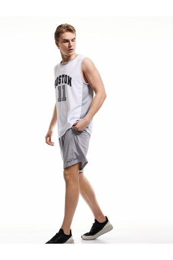 Koton Printed Crew Neck Sleeveless Sports Basketball T-Shirt