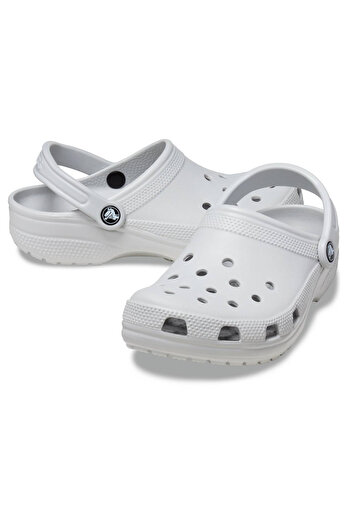 Crocs Класичні унісекс сірі тапочки для щоденного носіння 10001_1FT