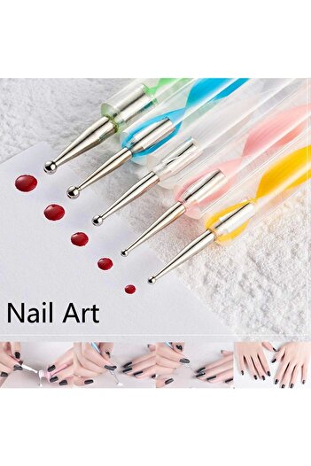 arasia Dot Pen Set – Nail Art Dot Effect Tool (5 Pieces)