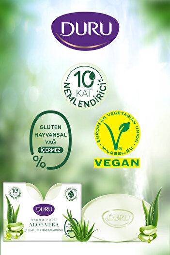 Duru Hydro Pure Aloevera 6 Pieces Soap 3X270 Gr Gluten Free