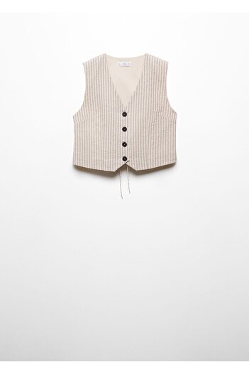 MANGO Woman Kirik White Girl's Vest 67066023