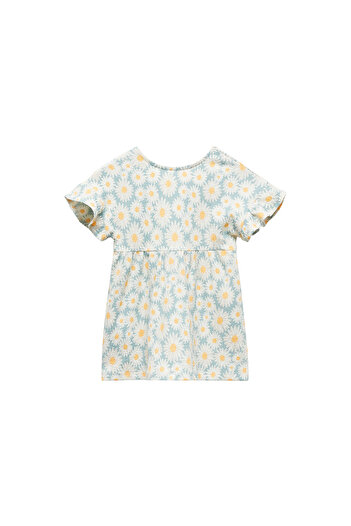 MANGO Woman Παστέλ πράσινο φόρεμα για κοριτσάκι 67056047