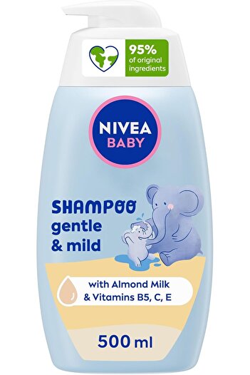 NIVEA Baby Pure & Mild Shampoo, Camomile Extract, 500ml