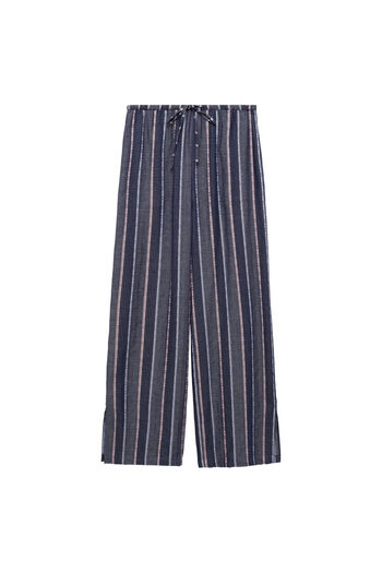 MANGO Woman Bright Blue Women's Trousers 77063260