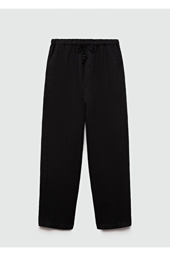 MANGO Woman Women's Black Pants 77150332