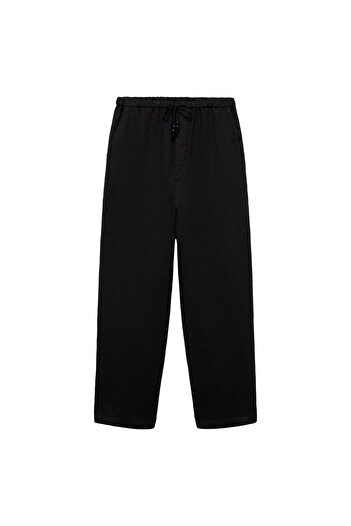MANGO Woman Women's Black Pants 77150332