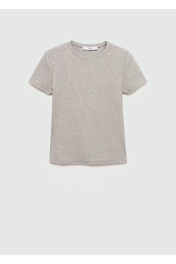 MANGO Woman Gray Women's T-Shirt 77920622