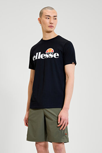 Ellesse Herren T-Shirt SL PRADO TEE - Kurzarm, Crewneck, Rundhals, Logo-Print