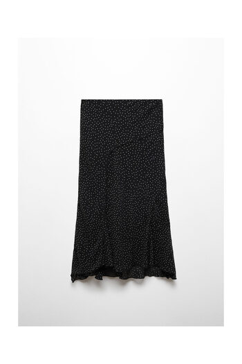 MANGO Woman Polka dots midi skirt