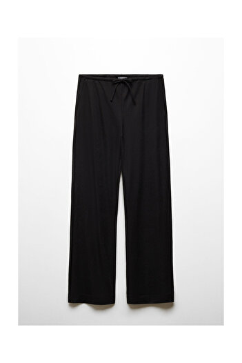 MANGO Woman Wideleg trousers with elastic waist