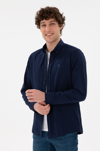 U.S. Polo Assn. Férfi sötétkék hosszú ujjú alaping 50296777 -VR033