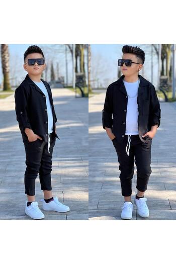 KOKOŞ BEBEK Shirt Style 3 Piece Set |   Between 4/6 Years