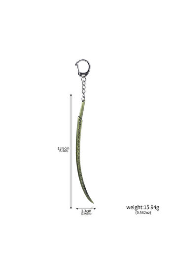 Choice K00868-04 14cm Ring Dark Moon Greatswor Eldens Keychain Pendant Bloodhound's Fang Keyring Cosplay Fa