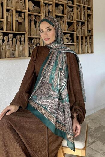 Ahsenhijab Retro Pattern Cotton Shawl